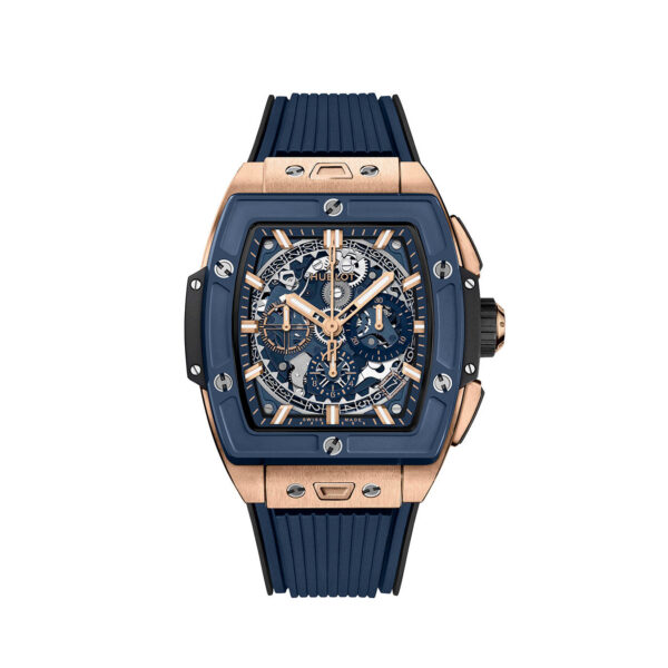 017fc90908a4d87e97ca823ec08236e113e6ecd3 Hublot Spirit of Big Bang KING GOLD BLUE CERAMIC Ref# 642.OL.7180.RX