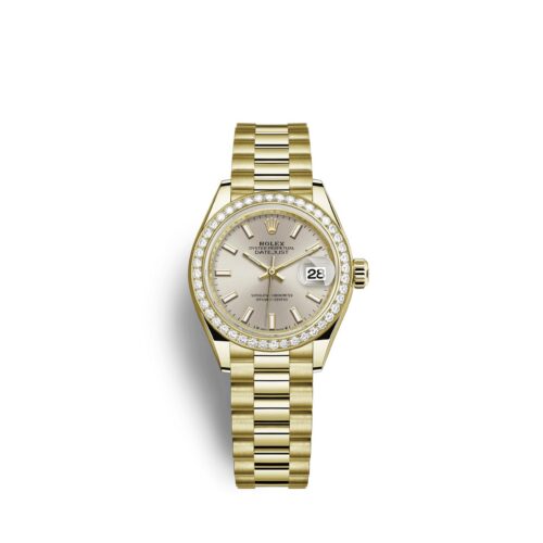 0497950e7773197cf5a2ba6dbbddab5a1a10b7b2 Rolex Lady-Datejust 28, 18kt Yellow Gold and diamonds, Ref# 279138RBR-0005