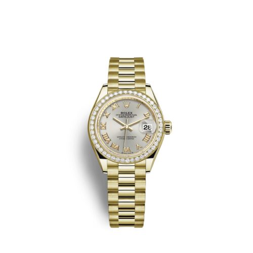 0525fa38027925dd103d653e042b9770794905af Rolex Lady-Datejust 28, 18kt Yellow Gold and diamonds, Ref# 279138RBR-0017