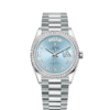 Rolex Day-Date, 36mm, Platinum and Diamonds, Ref# 128396tbr-0002