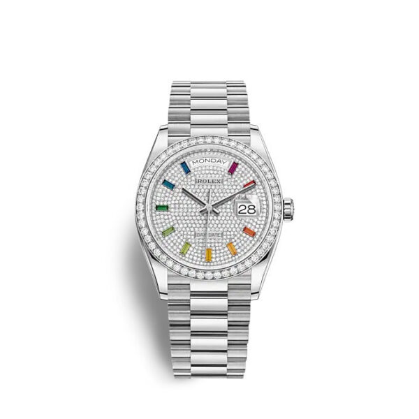 Rolex Day-Date 36 White gold Ref# 128349RBR-0006