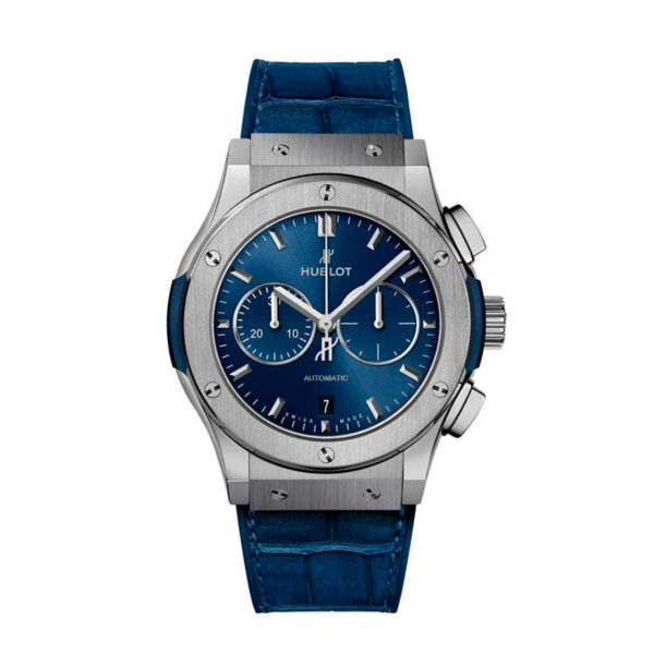 Hublot Classic Fusion Chronograph Titanium Blue 45mm, Ref# 541.NX.7170.LR, Unworn 2025