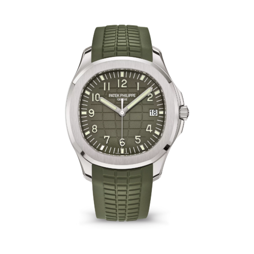 Patek Philippe Aquanaut Jumbo Date, Sweep Seconds, 18k White Gold, 42,2 mm, Ref# 5168G-010