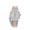 Rolex Datejust 36 Oystersteel and Everose gold Ref# 126281RBR-0021