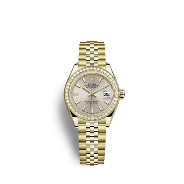 Rolex Lady-Datejust 28, 18kt Yellow Gold and diamonds, Ref# 279138RBR-0012