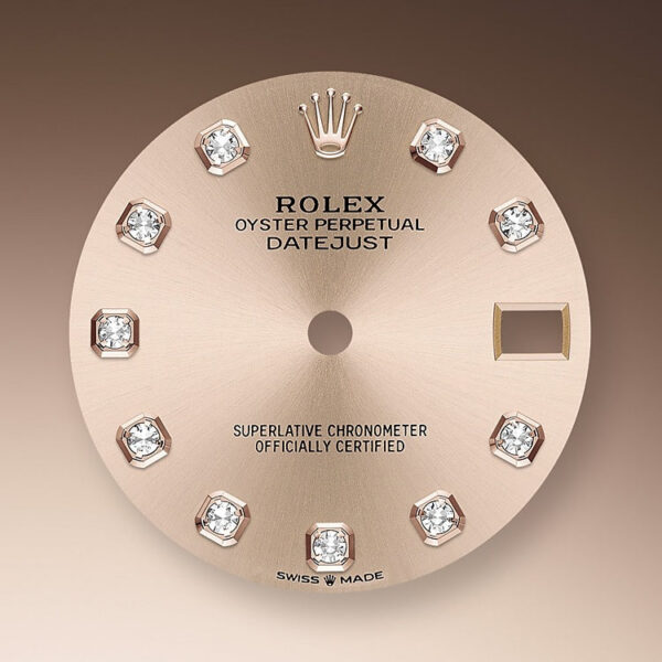 Rolex Datejust 31, Oystersteel, 18kt Everose Gold and diamonds, Ref# 278381RBR-0023