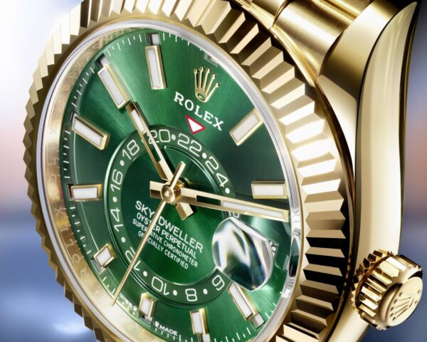 177434da7a101f986abe6ec0b030559eb82ac3fd Unworn 2025, Rolex Sky-Dweller, 42mm, 18k Yellow Gold, Ref# 336938-0008, box & papers