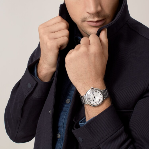 Unworn Cartier Ballon Bleu de Cartier, Stainless Steel, 42mm, Ref# WSBB0049, box and papers