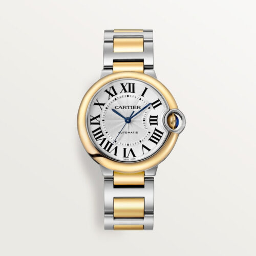 184a87ad9ac213348a82718628673801d2b90cdf Unworn Cartier Ballon Bleu, Stainless Steel and 18k Yellow Gold, 36mm, Ladies, Ref# W2BB0038, box and papers
