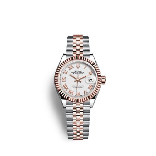 1ba4695aff2d226be3e60c68d681908efc5a110c Rolex Lady-Datejust 28, Oystersteel and 18k Everose Gold, Ref# 279171-0021