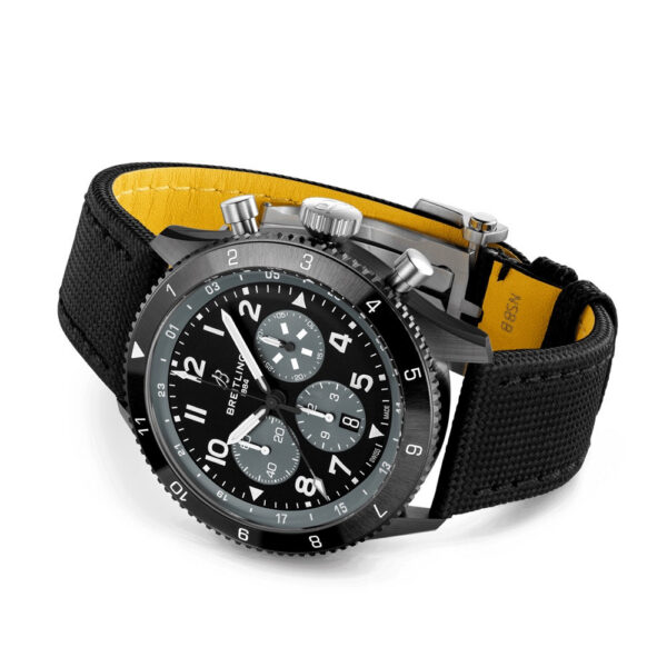 Breitling Super Avi B04 Chronograph Gmt 46 Mosquito Night Fighter Ref# SB04451A1B1X1, box and papers