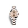 Rolex Datejust 31, Oystersteel, 18kt Everose Gold and diamonds, Ref# 278341RBR-0009