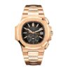 Patek Philippe Nautilus Flyback Chronograph, Date Watch, 18k Rose Gold, 40,5 mm, Ref# 5980/1R-001
