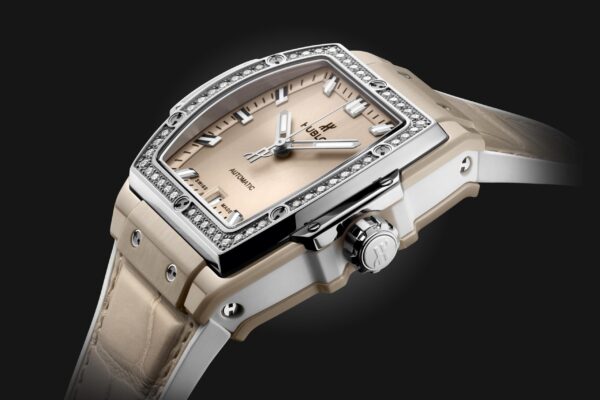 1eaa0cb2d72d8043ab28186c6f037f96216b5e3c Hublot Spirit of Big Bang BEIGE CERAMIC TITANIUM DIAMONDS Ref# 665.CZ.891B.LR.1204
