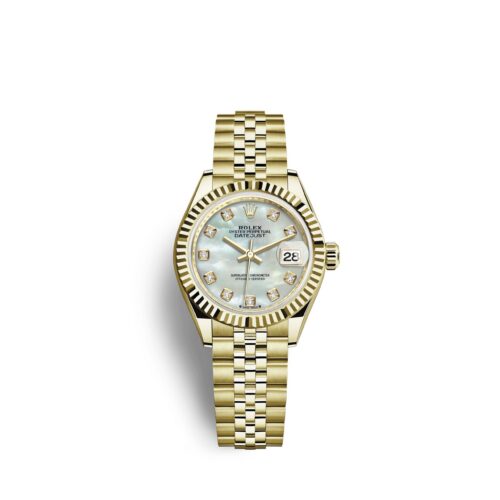 20406d85617be0ebbe06cd861eeb8ff0f8e7ca86 Rolex Lady-Datejust 28, 18k Yellow Gold, Ref# 279178-0026