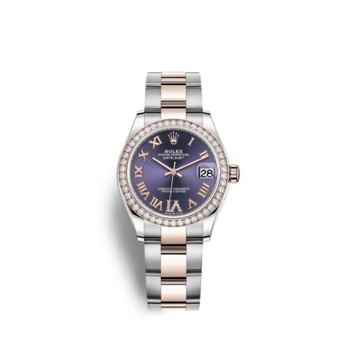Rolex Datejust 31, Oystersteel, 18kt Everose Gold and diamonds, Ref# 278381RBR-0019