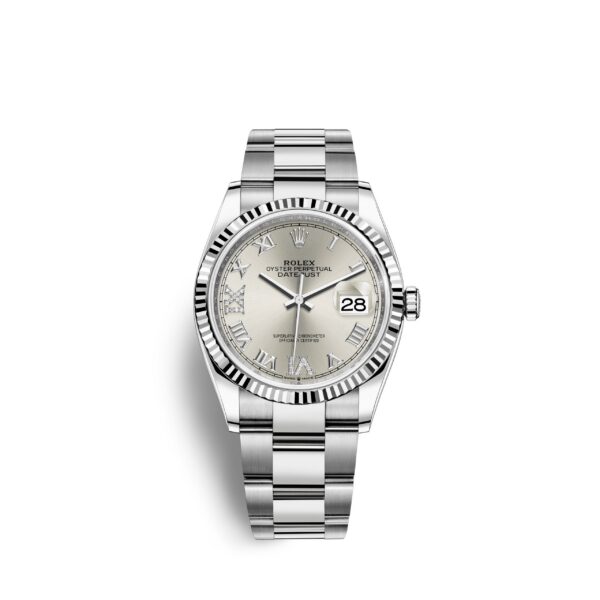2302882a683116ca66398e1b818174f944aa97ee Rolex Datejust 36, Stainless Steel and 18k White Gold, 36mm, Ref# 126234-0030