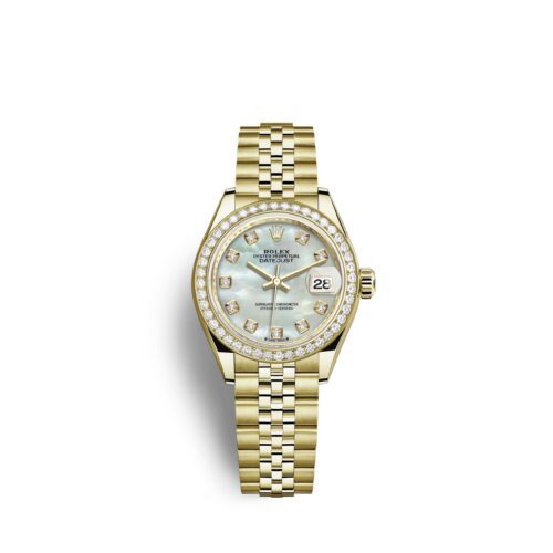 2964ccbedd94118cc90fcc47aeecec7880d9599c Rolex Lady-Datejust 28, 18kt Yellow Gold and diamonds, Ref# 279138RBR-0016