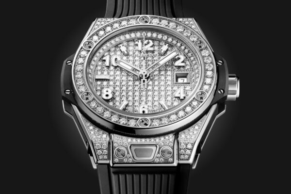 2b6218914da31f441287aea73de1b7f7d5ad684a Hublot Big Bang ONE CLICK STEEL FULL PAVÉ Ref# 485.SX.9000.RX.1604