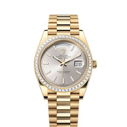 Rolex Day-Date 40, 18k Yellow Gold with Diamond-set, 40mm, Ref# 228398tbr-0040