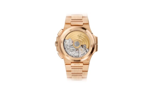 2c388878f1e35d7fe0028f2fe5d84d4c6d5137fe Patek Philippe Nautilus Travel Time Chronograph Watch, 18k Rose Gold, 40,5 mm, Ref# 5990/1R-001
