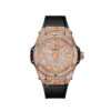 2cfa445ca3522ab1e337f96adffd3816ea8946af Hublot Big Bang ONE CLICK KING GOLD FULL PAVÉ Ref# 465.OX.9010.RX.1604