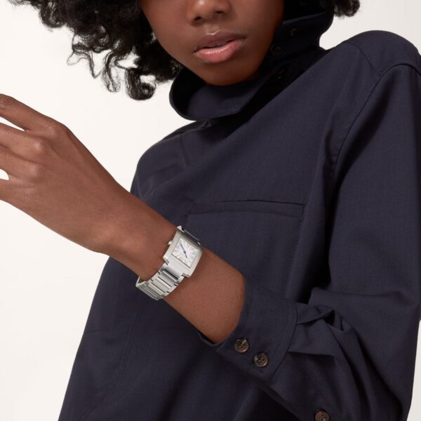 2d118441807124429dfd605c07a0c15eaa591565 Unworn Cartier Tank Francaise de Cartier, Medium Stainless Steel, 32mm x 27mm, Ref# WSTA0074, box and papers