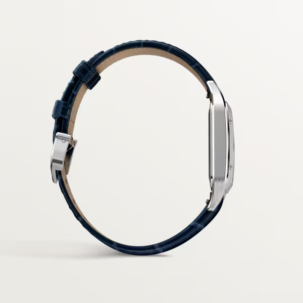 2db258b14a8284f5d51d4f901195b0b1081d1ada Unworn Cartier Santos-Dumont de Cartier, Stainless Steel, 38mm x 27.5mm, Ref# WSSA0023, box and papers