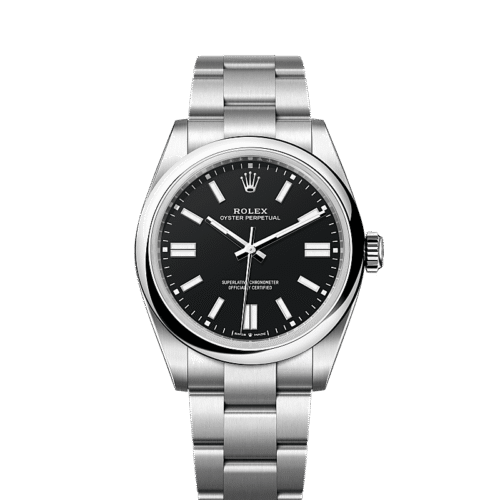 Unworn 2025, Rolex Oyster Perpetual, Oystersteel 41mm, Black dial, Domed Oyster, Ref# 134300-0008, box and papers