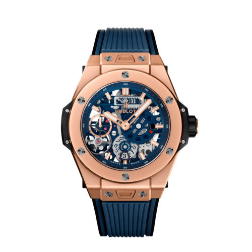 32d09a662ef7f6c6e9e295f62121df08c6195126 Hublot Big Bang Meca-10 King Gold Blue 45mm, Ref# 414.OI.5123.RX
