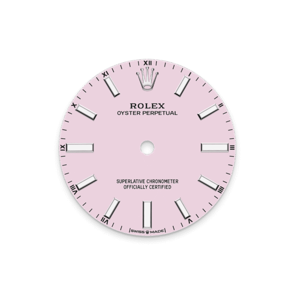 Unworn 2025, Rolex Oyster Perpetual, Oystersteel, 34mm, Candy pink dial, Domed Oyster, Ref# 124200-0009, box and papers