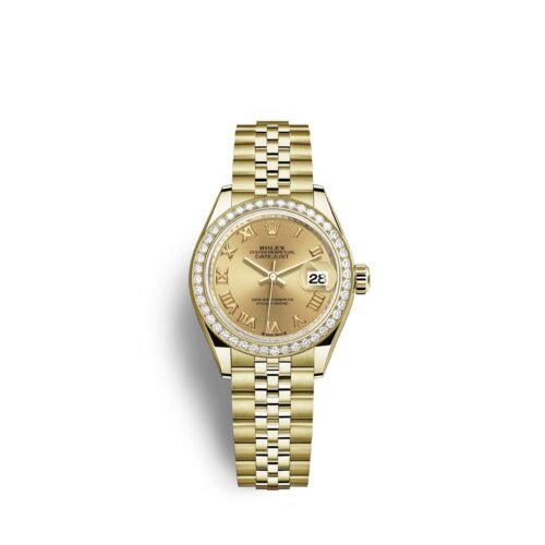 Rolex Lady-Datejust 28, 18kt Yellow Gold and diamonds, Ref# 279138RBR-0022