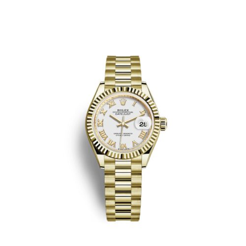 38375578d6356c3b4ca632d10198c1de937a7490 Rolex Lady-Datejust 28, 18k Yellow Gold, Ref# 279178-0029