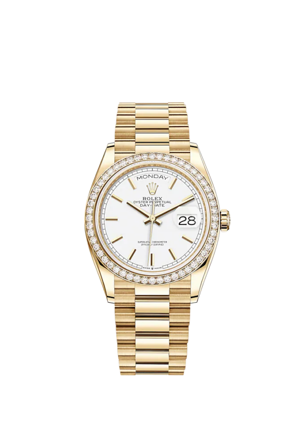 Rolex Day-Date, 36mm, 18k Yellow Gold, Ref# 128348rbr-0047