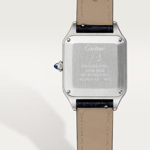 3b6f39195505969d569ad1cef41b49b8402652a5 Unworn Cartier Santos-Dumont de Cartier, Stainless Steel, 38mm x 27.5mm, Ref# WSSA0023, box and papers