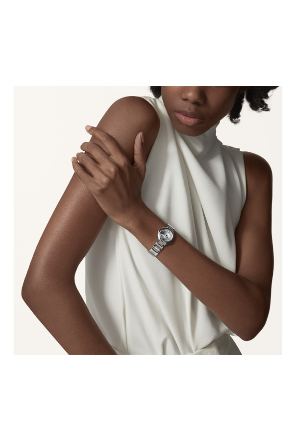 3d226f73b400f5a2f65212b0c87035419766a4fc Unworn Cartier Ballon Bleu de Cartier, Stainless Steel and Diamonds, 28mm, Ref# W4BB0029, box and papers