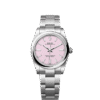 Unworn 2025, Rolex Oyster Perpetual, Oystersteel, 34mm, Candy pink dial, Domed Oyster, Ref# 124200-0009, box and papers