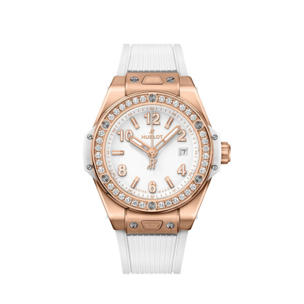 42c84681ef839890b9c5a3837272b2c5653572ab Hublot Big Bang ONE CLICK KING GOLD WHITE DIAMONDS Ref# 465.OE.2080.RW.1204