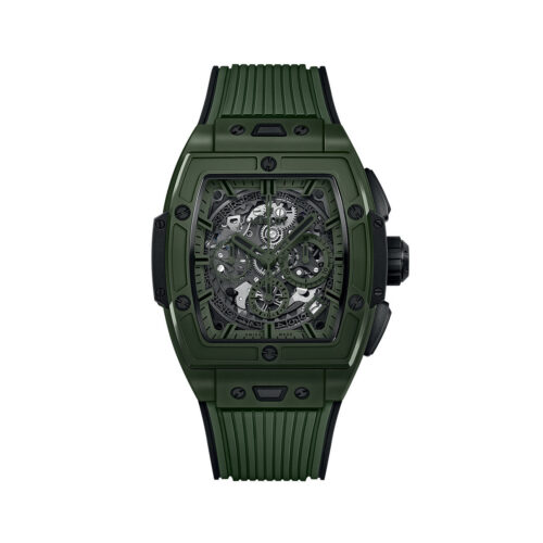 4386793c03a448be55b819e5065d63fab238820f Unworn Hublot Spirit of Big Bang Dark Green Ceramic 42, 642.GX.5210.RX, box and papers