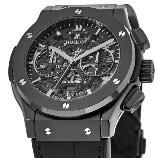 45549b701e4cc4bc93b34592b66d89420ed5c6c0 Hublot Classic Fusion Aerofusion Black Magic Chronograph 45mm, Ref# 525.CM.0170.LR
