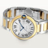 Unworn Cartier Ballon Bleu, Stainless Steel and 18k Yellow Gold, 42mm, Ref# W2BB0039, box and papers