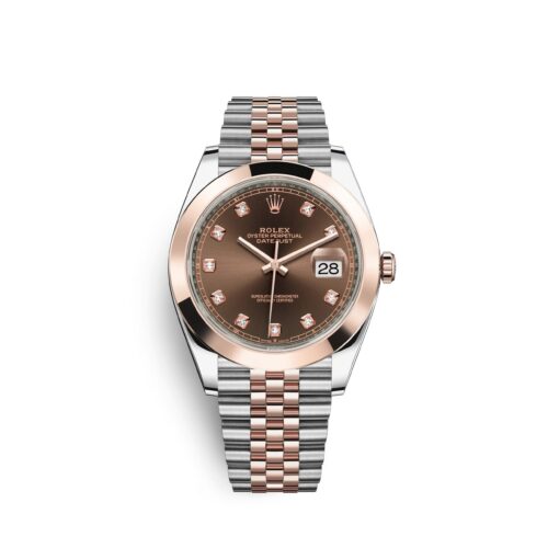47333a311d72756f537112557545bee423774443 Rolex Datejust 41, 18k Everose Gold and Stainless Steel, 41mm, Ref# 126301-0004