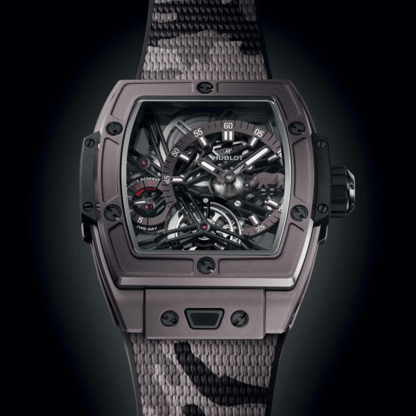 Unworn Hublot Spirit of Big Bang Tourbillon SORAI 42, 645.FX.8020.NR.SOA24, box and papers