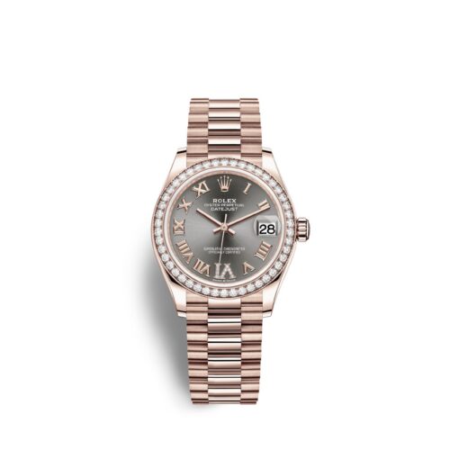 Rolex Datejust 31, 18kt Everose Gold, Ref# 278285RBR-0027