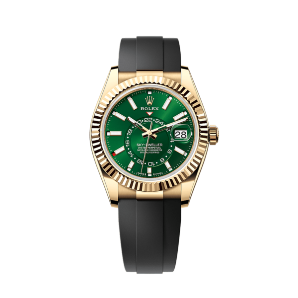 4aa1ccbc48ad37d2e1a1519781ffe7d61887c601 Unworn 2025, Rolex Sky-Dweller, 42mm, 18k Yellow Gold, Ref# 336238-0004, box & papers