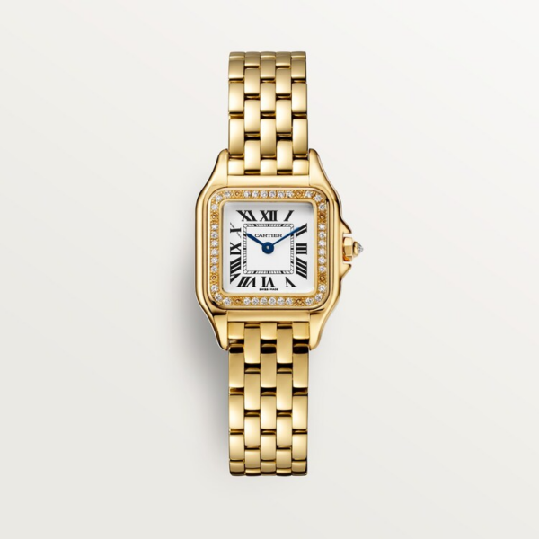 4c4d5bf4afa14ea7353bcbaaac0670df49169c4f Unworn Cartier Panthère de Cartier Small, 18k Yellow Gold, Diamonds, 22mm x 30mm, Ref# WJPN0067, box and papers