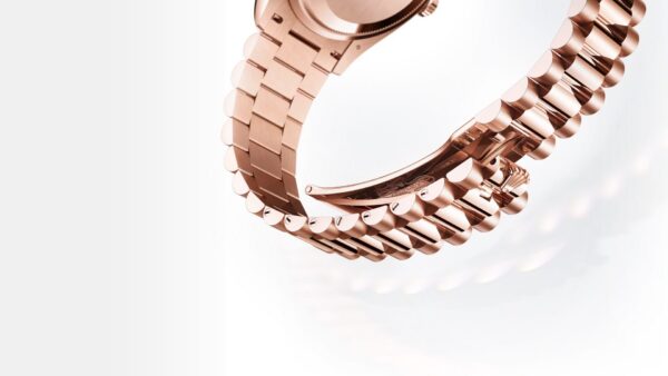 4cca700112c99bc62de5e7ddd17b6bc3c6298eee Unworn 2025, Rolex Day-Date 36, 18k Everose Gold and Diamond-set, 36mm, Ref# 128345rbr-0085, box and papers