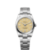Unworn 2025, Rolex Oyster Perpetual, Oystersteel, 34mm, Beige dial, Domed Oyster, Ref# 124200-0007, box and papers