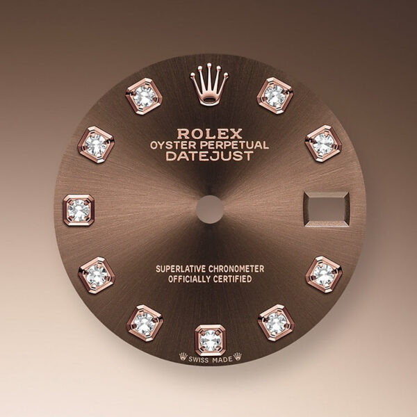 Rolex Lady-Datejust 28, 18kt Everose Gold and diamonds, Ref# 279135RBR-0018