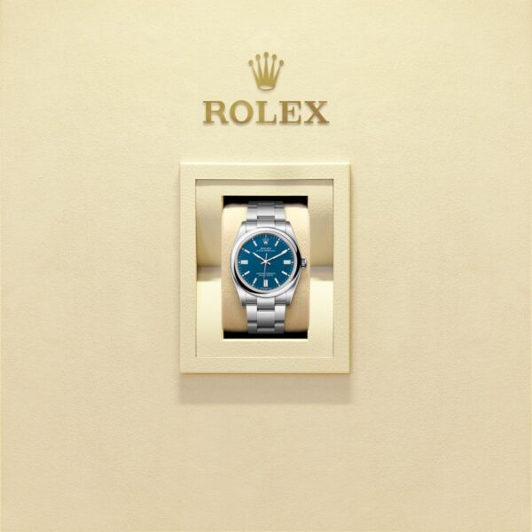 Unworn 2025, Rolex Oyster Perpetual, Oystersteel 36mm, Blue dial, Domed Oyster, Ref# 126000-0015, box and papers